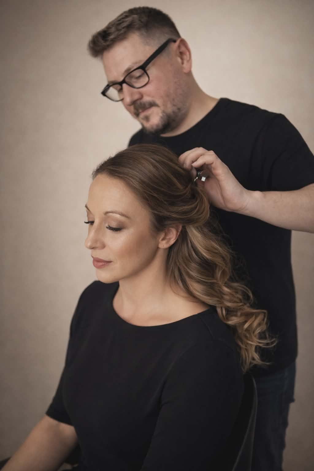 Mise en beauté coiffure d'événement