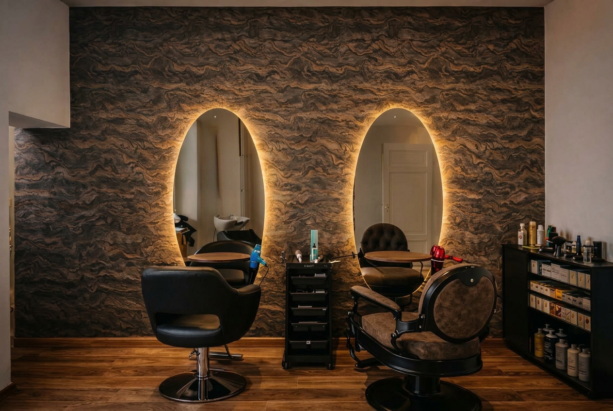 Intérieur du salon GL Coiffure