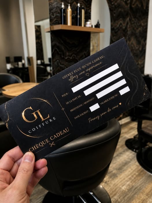 Chèque cadeau GL Coiffure